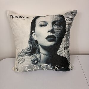 Taylor Swift Reputation Album Cover Throw Pillow Swiftie Home Decor